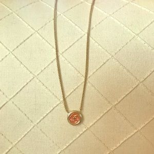 Kendra Scott coral pendant necklace